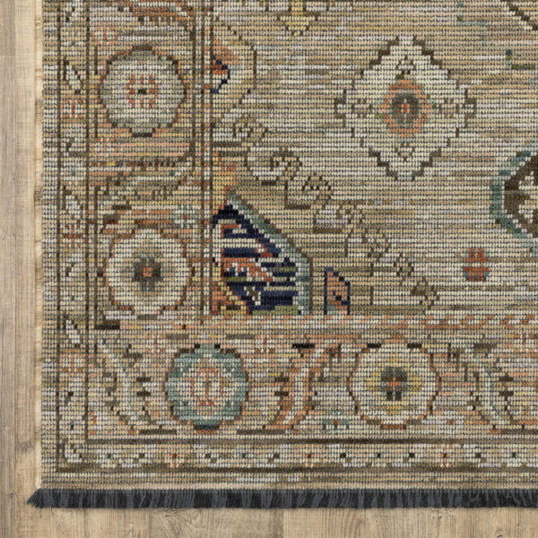 Oriental Weavers Legacy Axminster Woven Wool Blend Area Rug Medallion Botanical Border Transitional Living Room 7'10" x 10'10" LLGY11240330ST
