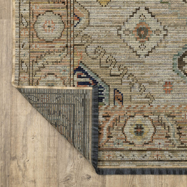 Oriental Weavers Legacy Axminster Woven Wool Blend Area Rug Medallion Botanical Border Transitional Living Room 7'10" x 10'10" LLGY11240330ST