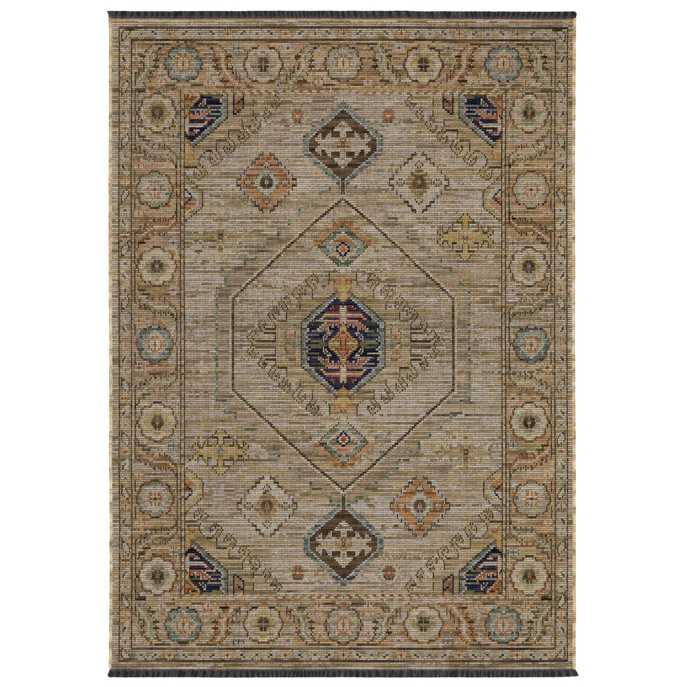 Oriental Weavers Legacy Axminster Woven Wool Blend Area Rug Medallion Botanical Border Transitional Living Room 7'10" x 10'10" LLGY11240330ST