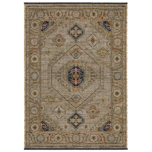 Oriental Weavers Legacy Axminster Woven Wool Blend Area Rug Medallion Botanical Border Transitional Living Room 7'10" x 10'10" LLGY11240330ST
