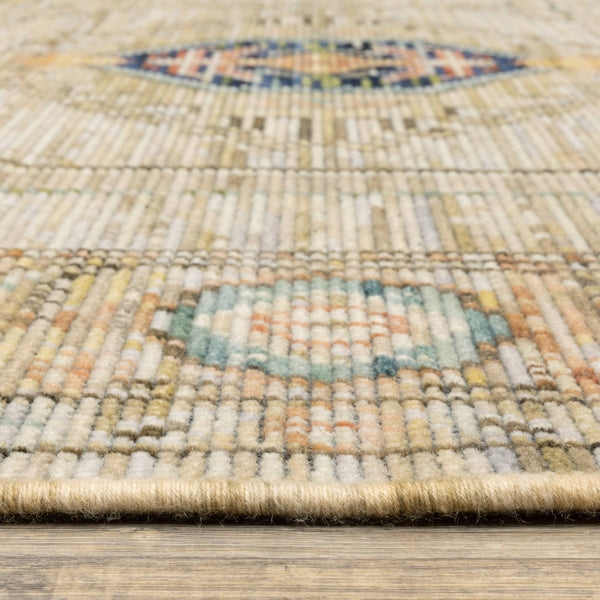 Oriental Weavers Legacy Axminster Woven Wool Blend Area Rug Medallion Botanical Border Transitional Living Room 7'10" x 10'10" LLGY11240330ST