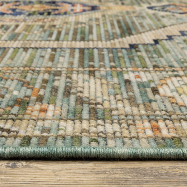 Oriental Weavers Legacy Axminster Wool Blend Runner Rug with Medallion Botanical Border and Fringe LLGY12078305ST
