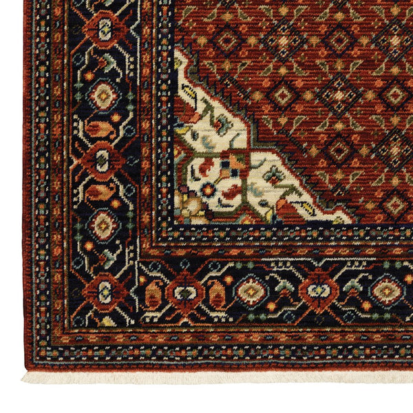 Oriental Weavers Lilihan Indoor Area Rug - Persian-inspired Wool Design With Bohemian Flair For Any Space Red,Blue Wool L001c6100153st