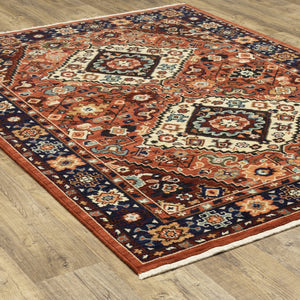 Oriental Weavers Lilihan Indoor Area Rug - Exquisite Persian Design With Bohemian Flair, Perfect For Any Space Red,Blue Wool L2061v060092st