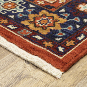 Oriental Weavers Lilihan Indoor Area Rug - Exquisite Persian Design With Bohemian Flair, Perfect For Any Space Red,Blue Wool L2061v060190st