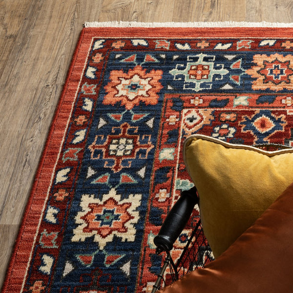Oriental Weavers Lilihan Indoor Area Rug - Exquisite Persian Design With Bohemian Flair, Perfect For Any Space Red,Blue Wool L2061v060190st