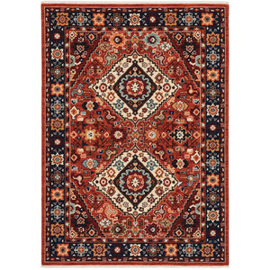 Oriental Weavers Lilihan Indoor Area Rug - Exquisite Persian Design With Bohemian Flair, Perfect For Any Space Red,Blue Wool L2061v060092st