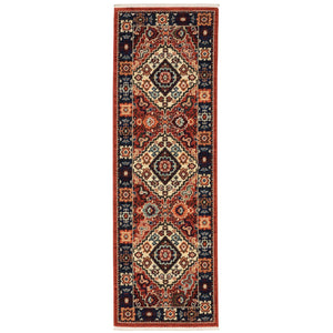 Oriental Weavers Lilihan Indoor Area Rug - Exquisite Persian Design With Bohemian Flair, Perfect For Any Space Red,Blue Wool L2061v060190st