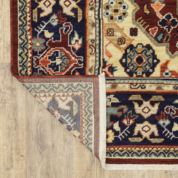 Oriental Weavers Lilihan Indoor Area Rug - Persian-inspired Bohemian Design, Luxurious Wool, Versatile Home Décor Piece Red,Blue Wool L2062r060092st