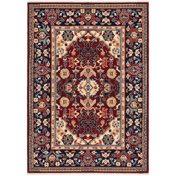 Oriental Weavers Lilihan Indoor Area Rug - Persian-inspired Bohemian Design, Luxurious Wool, Versatile Home Décor Piece Red,Blue Wool L2062r060092st