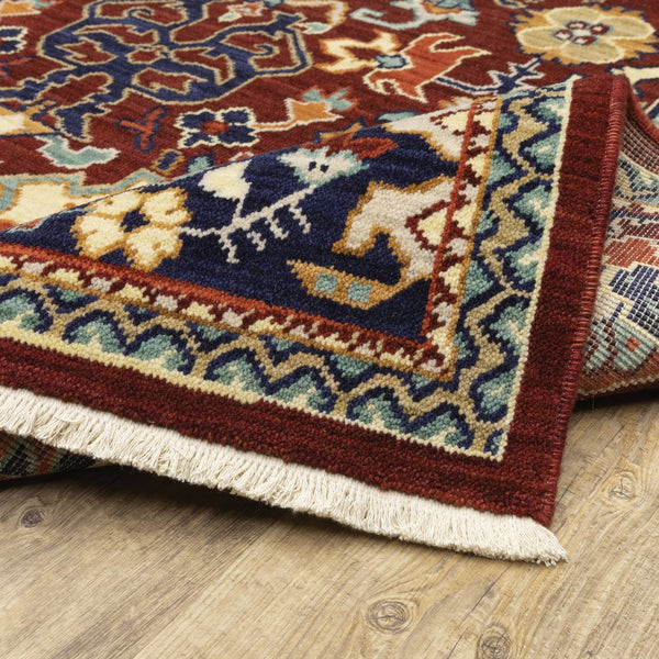 Oriental Weavers Lilihan Indoor Area Rug - Persian-inspired Bohemian Design, Luxurious Wool, Versatile Home Décor Piece Red,Blue Wool L2062r060092st