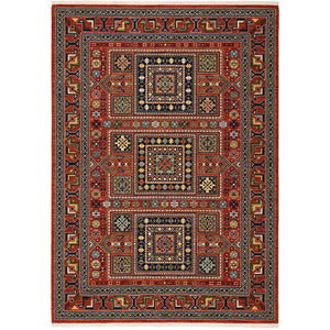 Oriental Weavers Lilihan Indoor Area Rug - Persian-inspired Bohemian Design In Luxurious Space Dyed Wool For Any Room Red,Multi Wool L002c6060092st