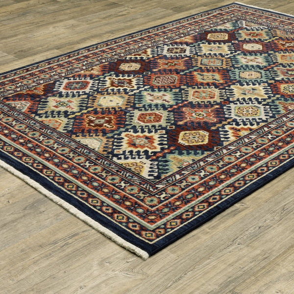 Oriental Weavers Lilihan Indoor Area Rug - Exquisite Persian Design With Bohemian Flair For Any Home Decor Style Navy,Multi Wool L003b6100153st