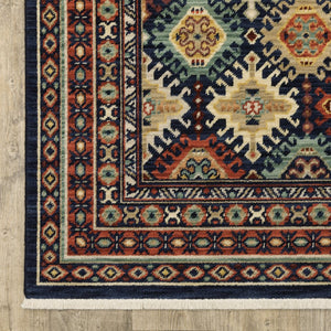Oriental Weavers Lilihan Indoor Area Rug - Exquisite Persian Design With Bohemian Flair For Any Home Decor Style Navy,Multi Wool L003b6060190st