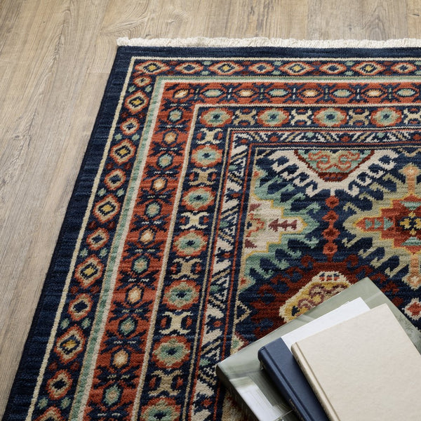 Oriental Weavers Lilihan Indoor Area Rug - Exquisite Persian Design With Bohemian Flair For Any Home Decor Style Navy,Multi Wool L003b6060190st