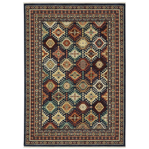 Oriental Weavers Lilihan Indoor Area Rug - Exquisite Persian Design With Bohemian Flair For Any Home Decor Style Navy,Multi Wool L003b6100153st