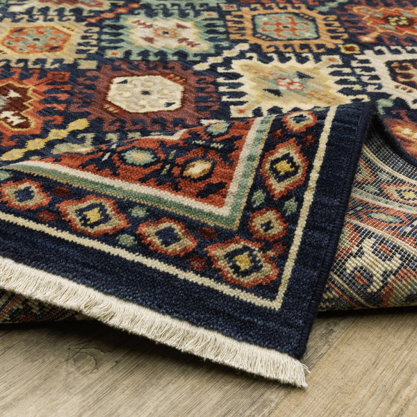 Oriental Weavers Lilihan Indoor Area Rug - Exquisite Persian Design With Bohemian Flair For Any Home Decor Style Navy,Multi Wool L003b6060190st