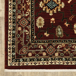 Oriental Weavers Lilihan Red And Black Indoor Area Rug - Exquisite Persian Design With Bohemian Flair For Any Space Red,Black Wool L043s6060190st