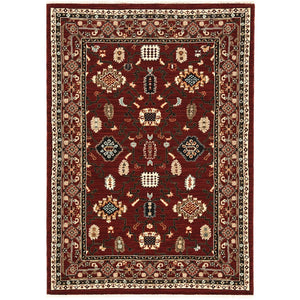 Oriental Weavers Lilihan Red And Black Indoor Area Rug - Exquisite Persian Design With Bohemian Flair For Any Space Red,Black Wool L043s6060092st