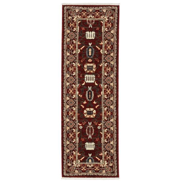 Oriental Weavers Lilihan Red And Black Indoor Area Rug - Exquisite Persian Design With Bohemian Flair For Any Space Red,Black Wool L043s6060190st