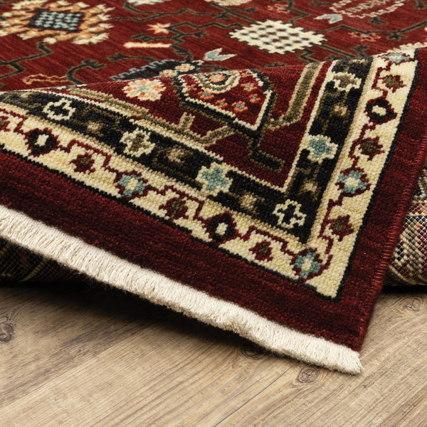 Oriental Weavers Lilihan Red And Black Indoor Area Rug - Exquisite Persian Design With Bohemian Flair For Any Space Red,Black Wool L043s6060190st