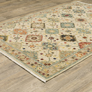 Oriental Weavers Lilihan Indoor Area Rug - Exquisite Persian Design With Bohemian Flair For Any Home Decor Style Beige,Multi Wool L4601w060092st