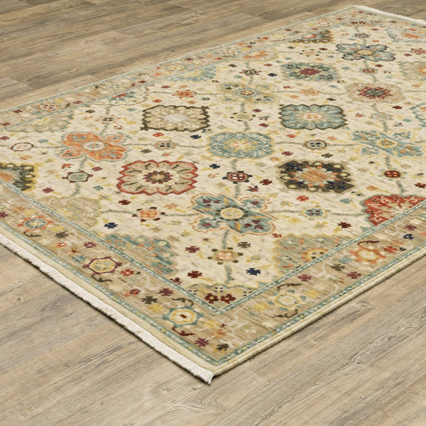 Oriental Weavers Lilihan Indoor Area Rug - Exquisite Persian Design With Bohemian Flair For Any Home Decor Style Beige,Multi Wool L4601w060092st