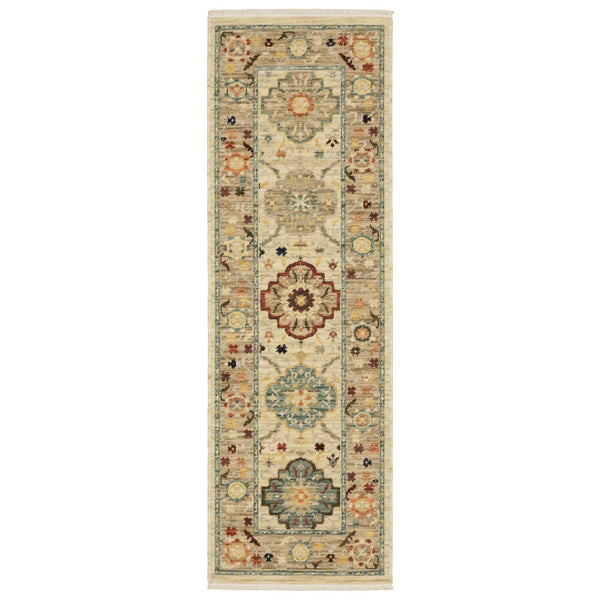 Oriental Weavers Lilihan Indoor Area Rug - Exquisite Persian Design With Bohemian Flair For Any Home Decor Style Beige,Multi Wool L4601w060190st