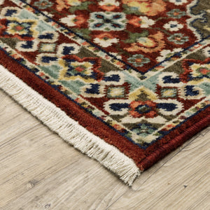 Oriental Weavers Lilihan Indoor Area Rug - Elegant Persian-inspired Design With Bohemian Flair For Versatile Decor Red,Multi Wool L050x6060190st