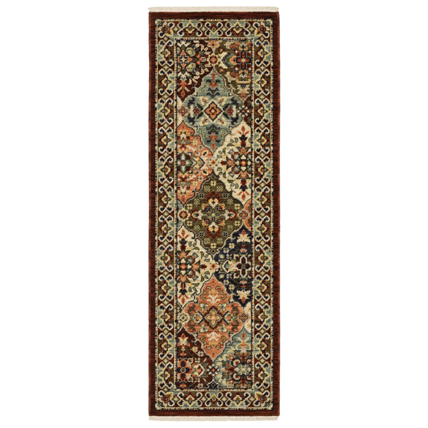Oriental Weavers Lilihan Indoor Area Rug - Elegant Persian-inspired Design With Bohemian Flair For Versatile Decor Red,Multi Wool L050x6060190st