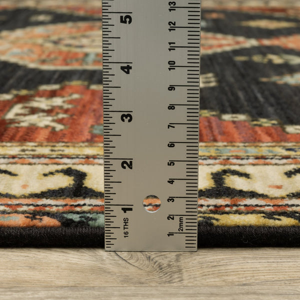 Oriental Weavers Lilihan Indoor Area Rug - Exquisite Persian-inspired Design With Bohemian Flair For Any Space Charcoal,Multi Wool L051k6060190st