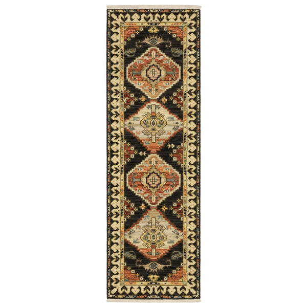 Oriental Weavers Lilihan Indoor Area Rug - Exquisite Persian-inspired Design With Bohemian Flair For Any Space Charcoal,Multi Wool L051k6060190st