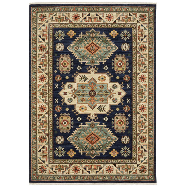 Oriental Weavers Lilihan Indoor Area Rug - Timeless Persian Design With Bohemian Flair For Versatile Home Decor Navy,Multi Wool L532b6100153st