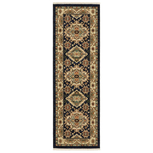 Oriental Weavers Lilihan Indoor Area Rug - Timeless Persian Design With Bohemian Flair For Versatile Home Decor Navy,Multi Wool L532b6060190st