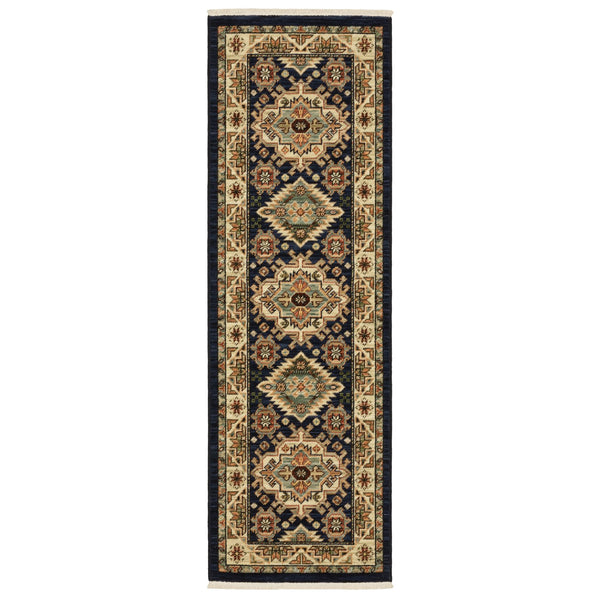 Oriental Weavers Lilihan Indoor Area Rug - Timeless Persian Design With Bohemian Flair For Versatile Home Decor Navy,Multi Wool L532b6060190st