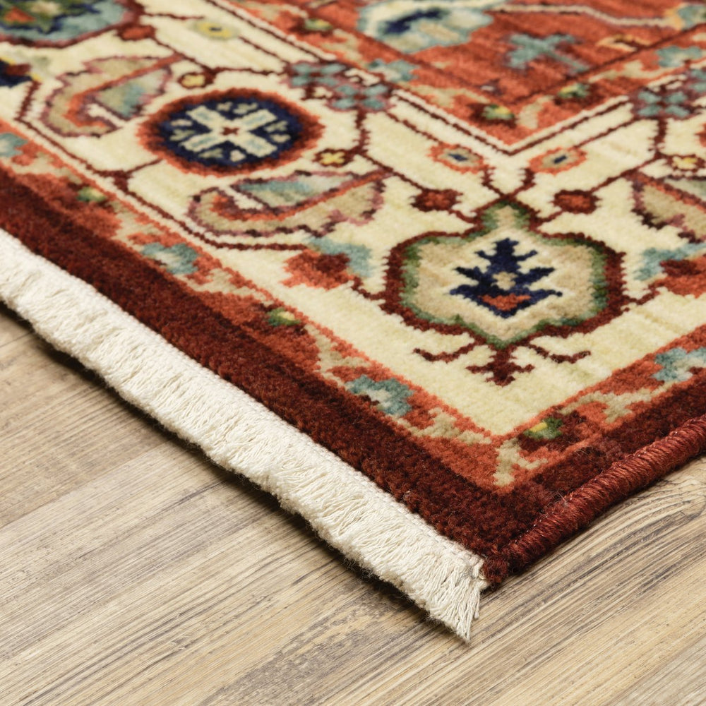 Oriental Weavers Lilihan Indoor Area Rug - Persian-inspired Design With Bohemian Flair For Versatile Home Decor Red,Ivory Wool L5502c100153st