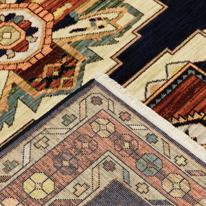 Oriental Weavers Lilihan Indoor Area Rug - Beautifully Dyed Wool With Persian Design, Versatile For Any Decor Style Blue,Red Wool L090b6060092st