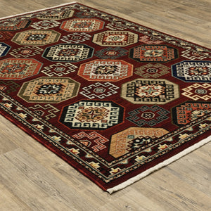 Oriental Weavers Lilihan Indoor Area Rug – Beautifully Dyed Wool With Persian Design, Perfect For Any Home Decor Style Red,Multi Wool L091r6060092st