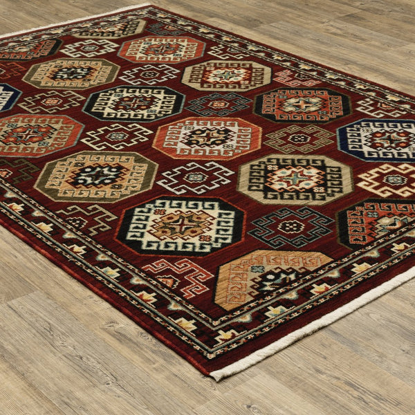 Oriental Weavers Lilihan Indoor Area Rug – Beautifully Dyed Wool With Persian Design, Perfect For Any Home Decor Style Red,Multi Wool L091r6060092st