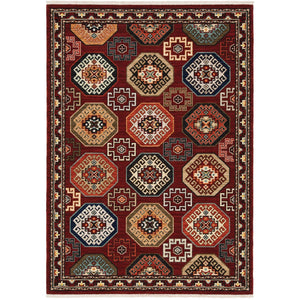 Oriental Weavers Lilihan Indoor Area Rug – Beautifully Dyed Wool With Persian Design, Perfect For Any Home Decor Style Red,Multi Wool L091r6060092st