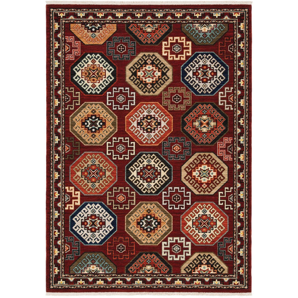Oriental Weavers Lilihan Indoor Area Rug – Beautifully Dyed Wool With Persian Design, Perfect For Any Home Decor Style Red,Multi Wool L091r6060092st
