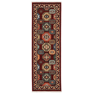 Oriental Weavers Lilihan Indoor Area Rug – Beautifully Dyed Wool With Persian Design, Perfect For Any Home Decor Style Red,Multi Wool L091r6060190st