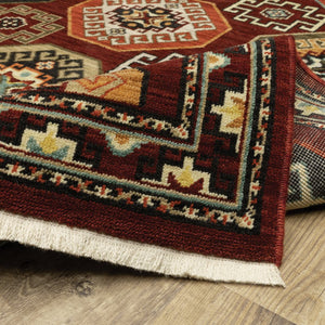 Oriental Weavers Lilihan Indoor Area Rug – Beautifully Dyed Wool With Persian Design, Perfect For Any Home Decor Style Red,Multi Wool L091r6060092st