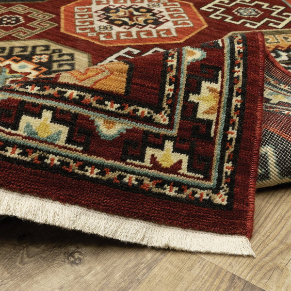 Oriental Weavers Lilihan Indoor Area Rug – Beautifully Dyed Wool With Persian Design, Perfect For Any Home Decor Style Red,Multi Wool L091r6060092st