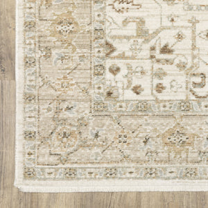 Oriental Weavers Lola Oushak-Inspired Distressed Runner Rug 2'7"X7'7" — Warm Neutrals, Low Pile, Farmhouse Chic LLLA01078230ST