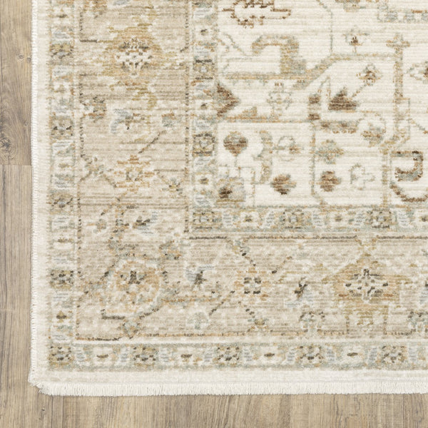 Oriental Weavers Lola Oushak-Inspired Distressed Runner Rug 2'7"X7'7" — Warm Neutrals, Low Pile, Farmhouse Chic LLLA01078230ST