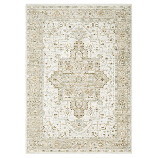 Oriental Weavers Lola Oushak-Inspired Distressed Runner Rug 2'7"X7'7" — Warm Neutrals, Low Pile, Farmhouse Chic LLLA01078230ST