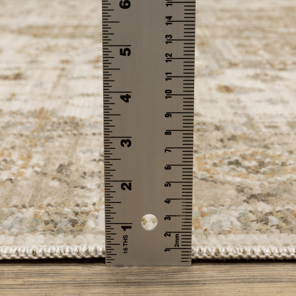 Oriental Weavers Lola Oushak-Inspired Distressed Runner Rug 2'7"X7'7" — Warm Neutrals, Low Pile, Farmhouse Chic LLLA01078230ST
