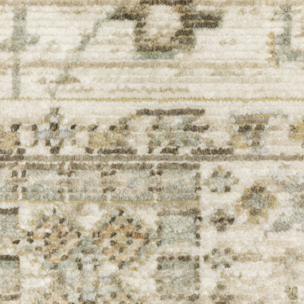 Oriental Weavers Lola Vintage Oushak-Inspired Runner Rug 2'7"X7'7" — Pale Blue & Gold Neutrals, Durable Polyester Blend LLLA02078230ST