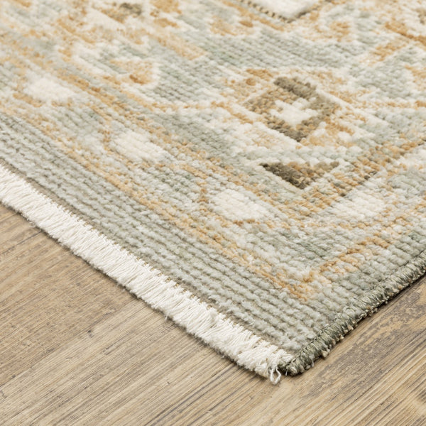 Oriental Weavers Lola Vintage Oushak-Inspired Runner 2'7" X 7'7" — Pale Blue Beige, Hi-Lo Texture, Durable Polyester LLLA04078230ST